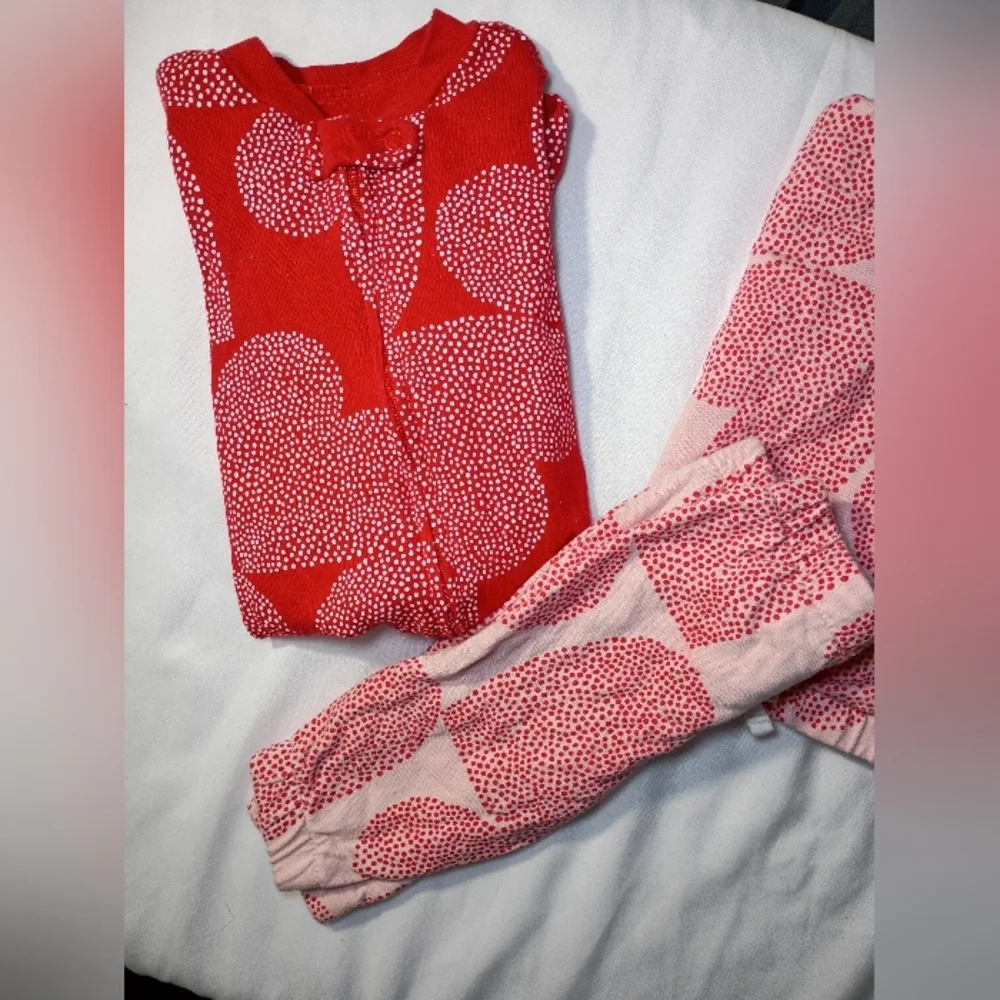 Baby bundle Carter's Pink and Red Star Pajama Top Valentine's Day